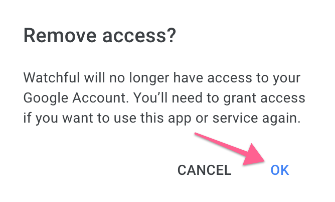 google remove access 2
