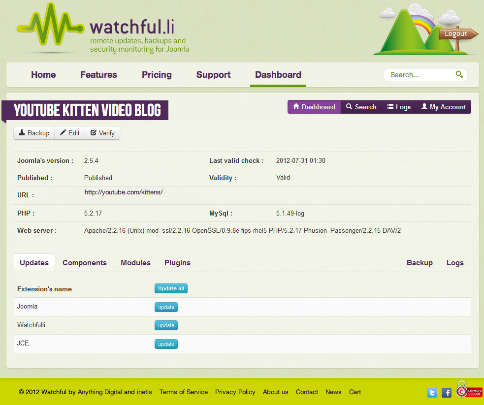 Watchful version 1.0