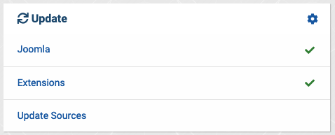 Joomla 4 extension update sources
