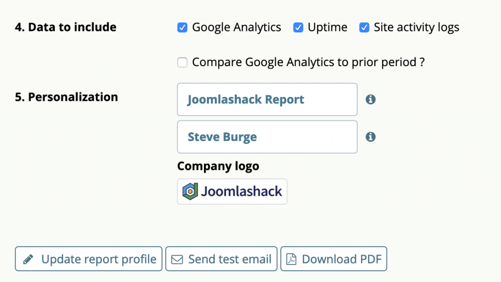 Report Personalization