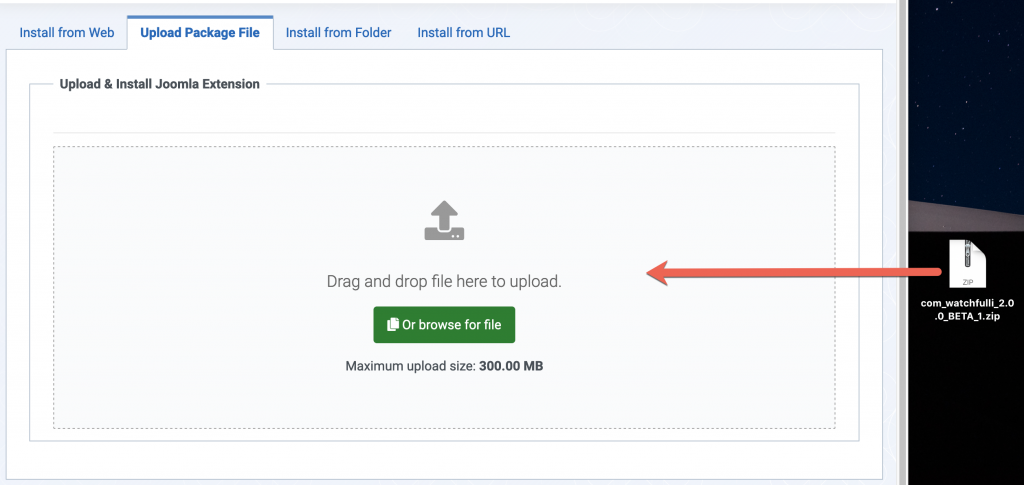 Upload Joomla 4 Extension