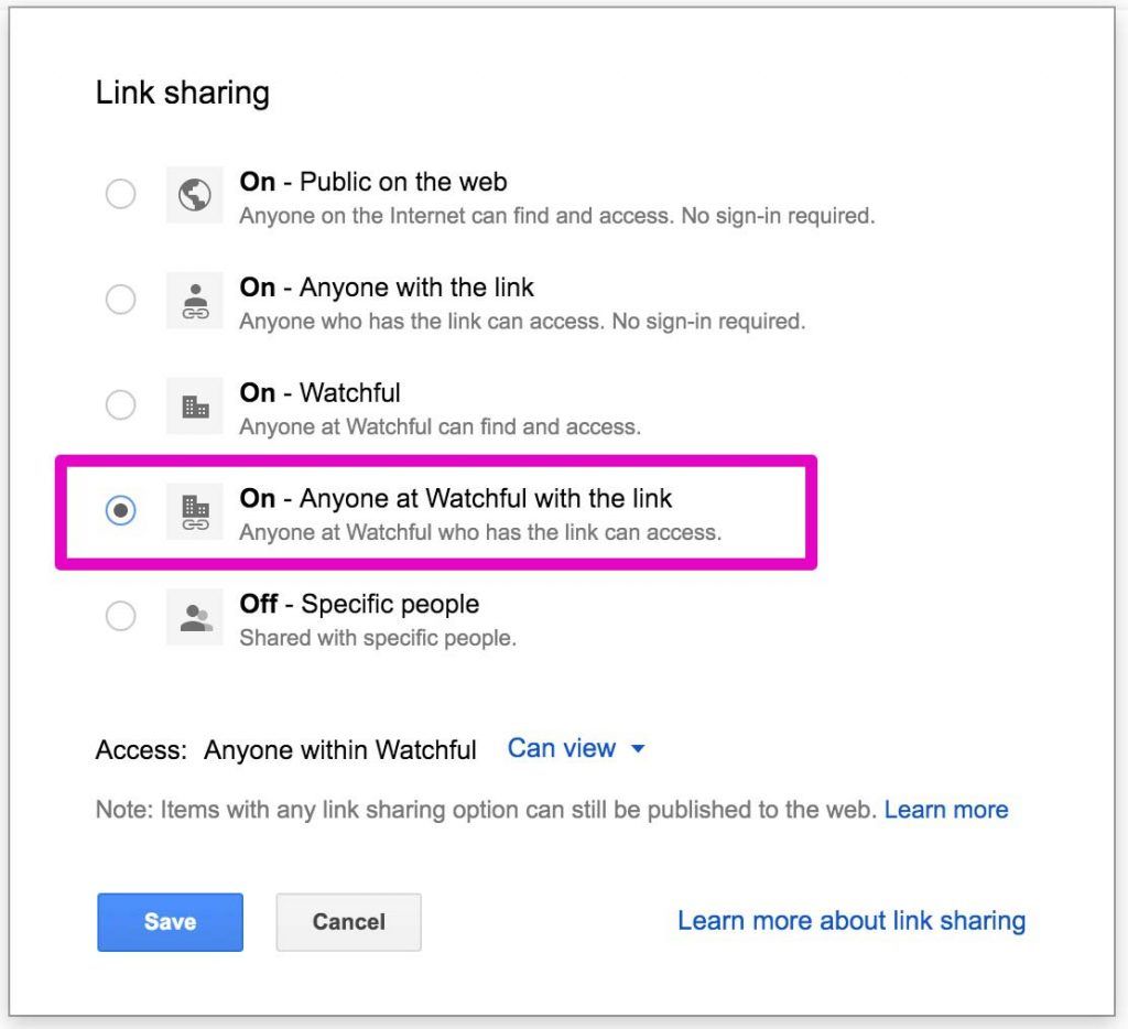 Google Drive Permissions