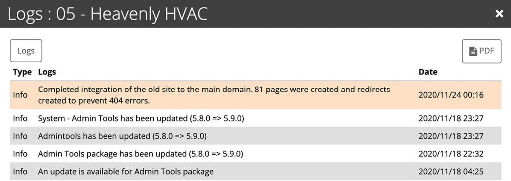 Add Note To Logs Preview