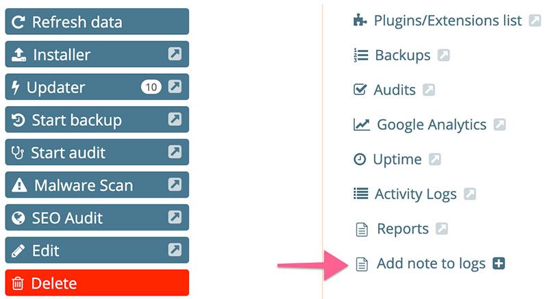 Add Note To Logs Trigger