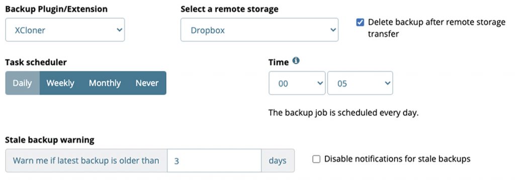 Backup Scheduler And Monitor