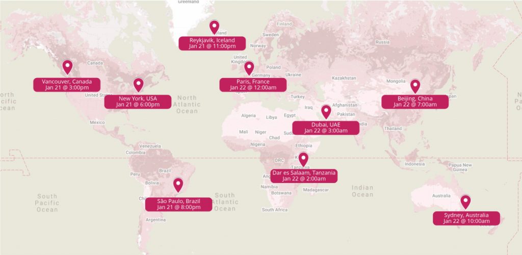 Wordfest Live 2021 Map