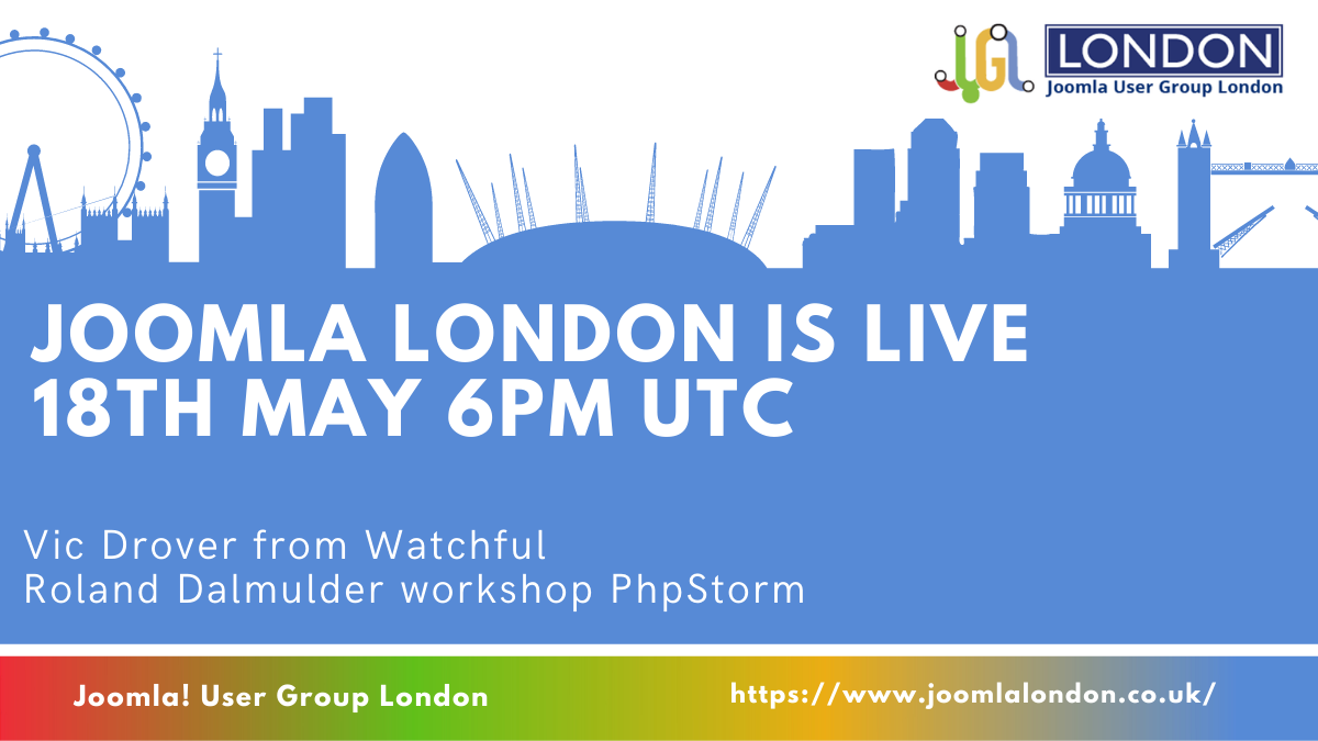 Join us virtually for a live Watchful demo at Joomla User Group London