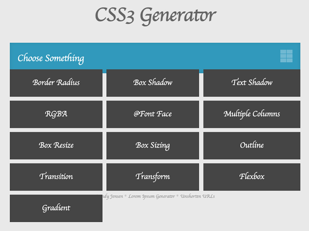 Css 3 Generator