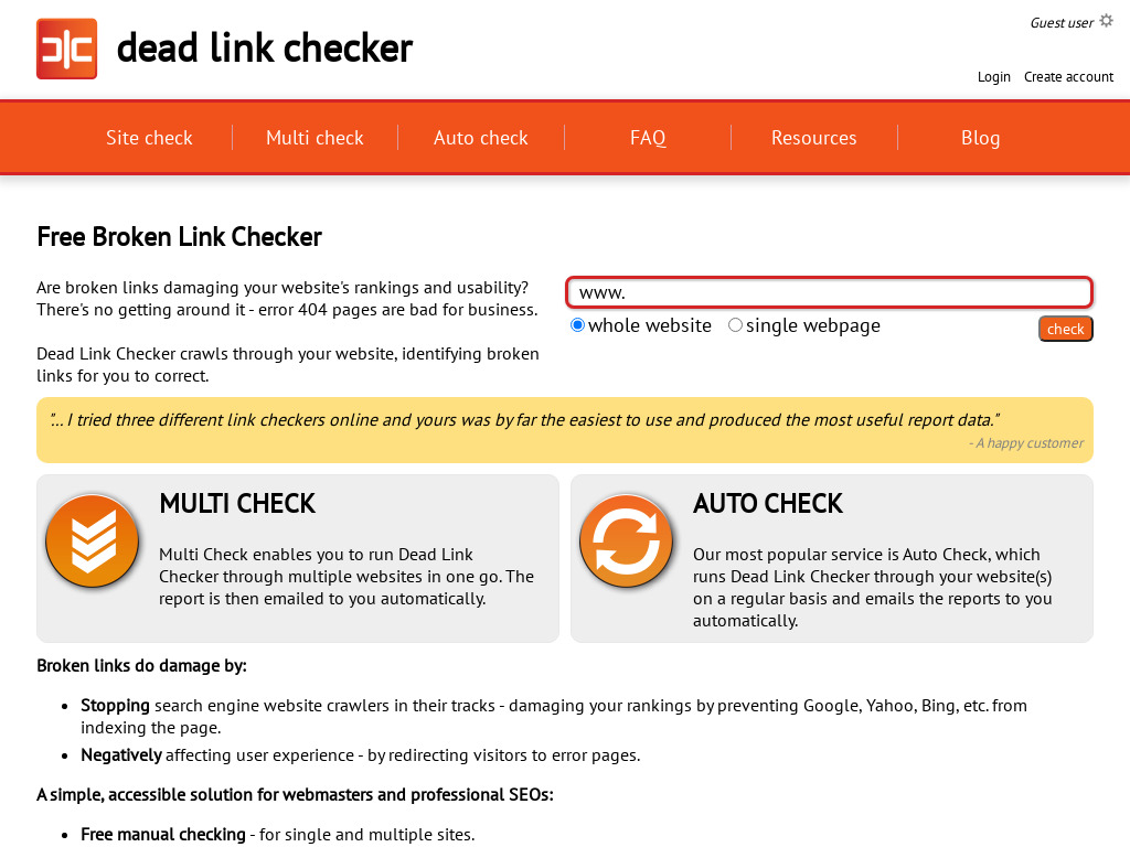 Dead Link Checker