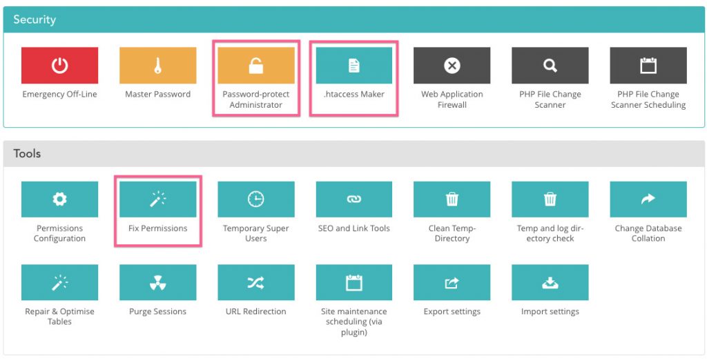 Admin Tools 3 Quick Security Tasks