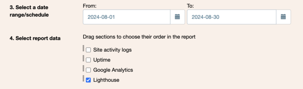 Lighthouse Report Builder