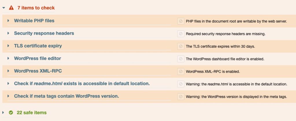 Vulnerability Scanner Site Config Best Practice